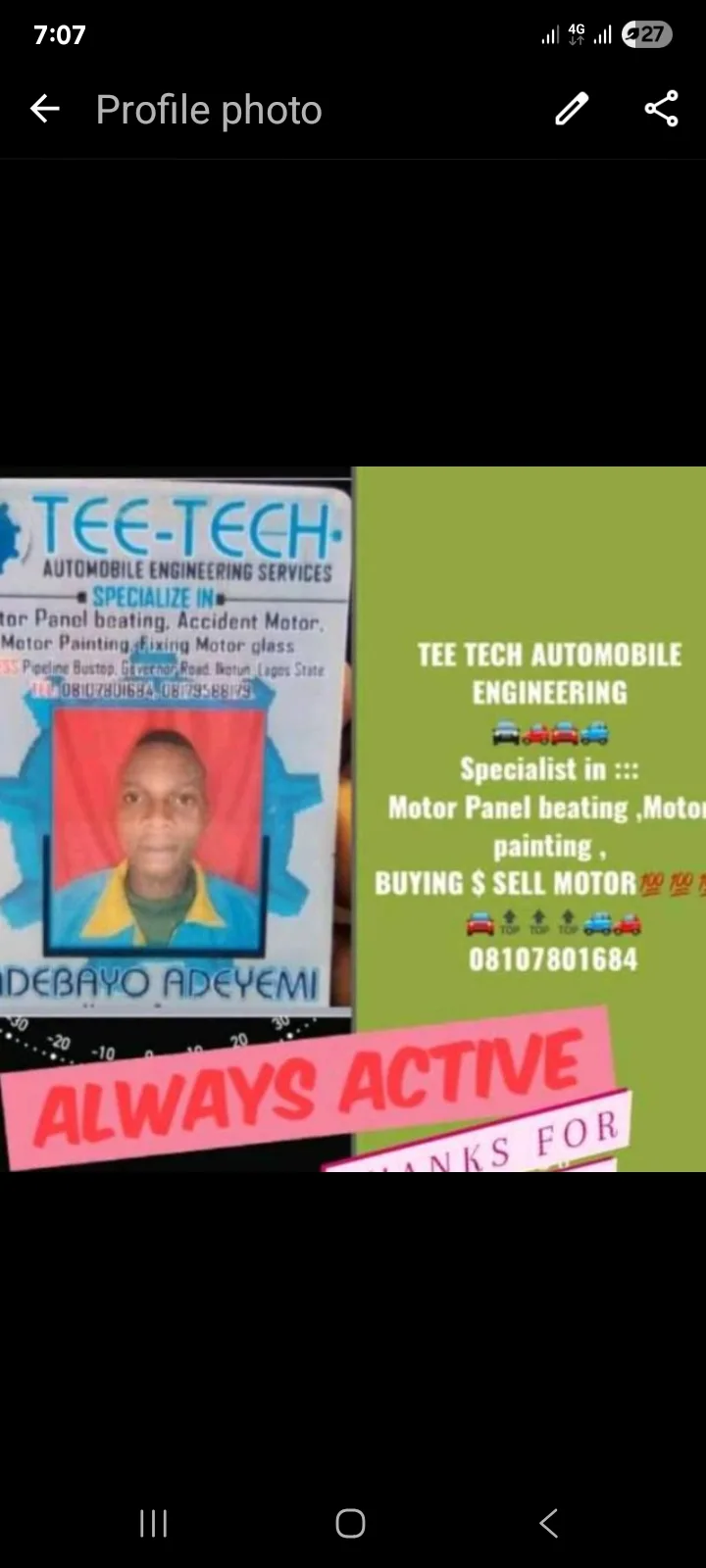 Tee tech motor panel beater